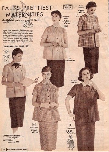 Vintage Maternity Clothes History 1920s-1960s | Vintage maternity .