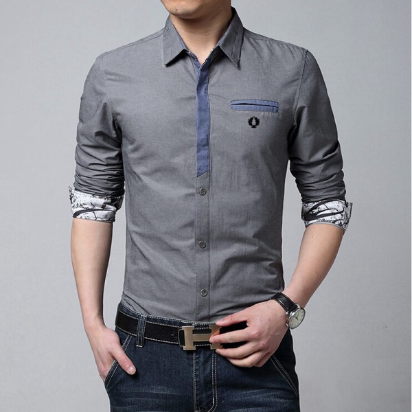 Arrow Men's Self Design Formal Shirt - fashion_poi