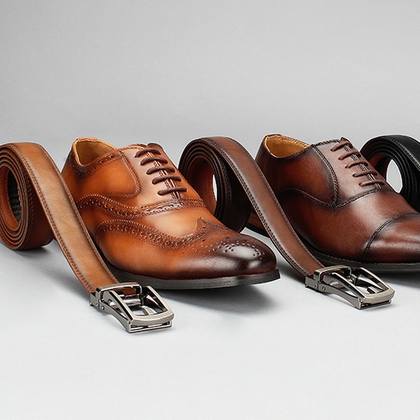 Up To 79% Off on Men's Dress Shoes and Free Belt | Groupon Goo