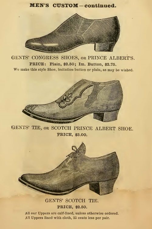 1855 Victorian men's shoes | Victorian mens fashion, Victorian .