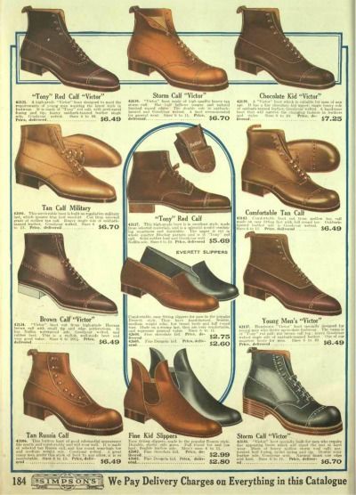 Edwardian Men's Shoes- New shoes, Old Style | Edwardian shoes .