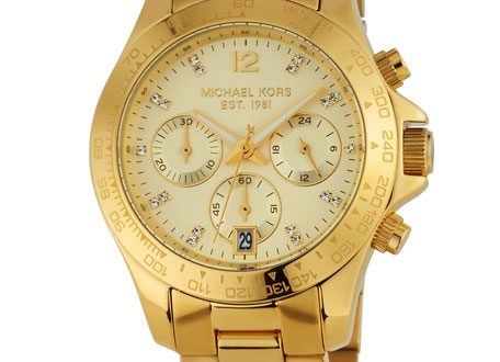 MICHAEL Michael Kors 40mm Layton Chronograph Watch, Gold