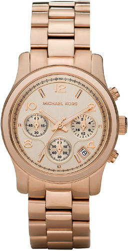 Women's Michael Kors Rose Gold Chronograph Watch MK51