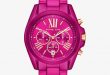 Oversized Bradshaw Pink Coated Watch | Michael Ko