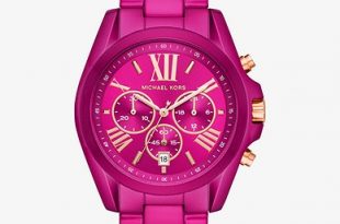 Oversized Bradshaw Pink Coated Watch | Michael Ko