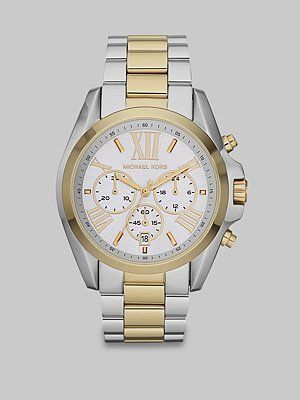 Michael Kors Women's MK5627 Bradshaw Gold/Silver Watch | Gold and .