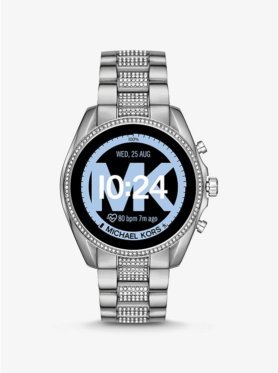 Bradshaw 2 Pavé Silver-tone Smartwatch | Michael Ko