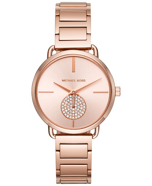 Michael Kors Women's Portia Stainless Steel Bracelet Watch 36mm .