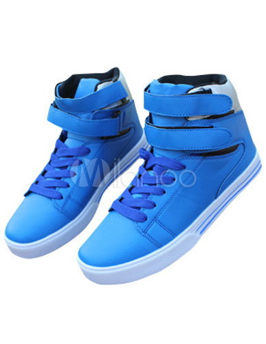 Modern Soft Leather Men's High Cut Athletic Shoes - Milanoo.c