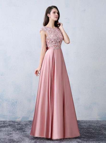 Dress Modest Pink 41+ Best Ideas | Prom dresses modest, Modest .