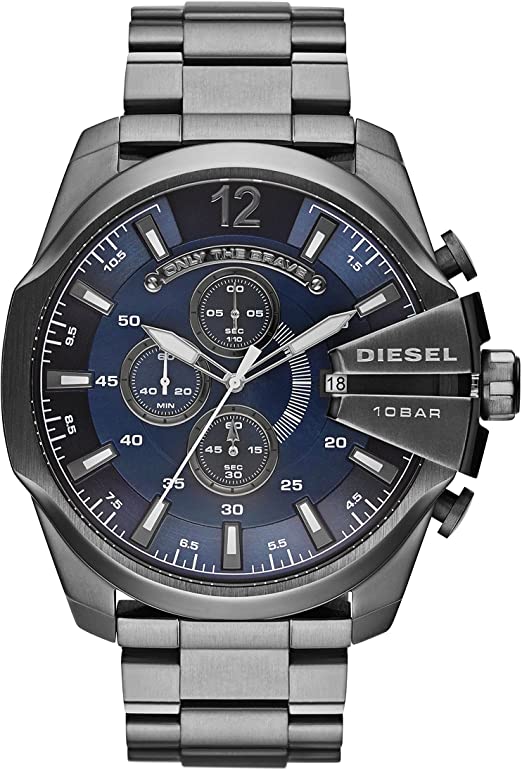 Amazon.com: Diesel Men's Mega Chief Quartz Stainless Steel .