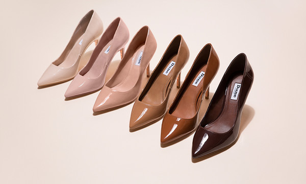 Dune London has released a range of nude colour high heel shoes .