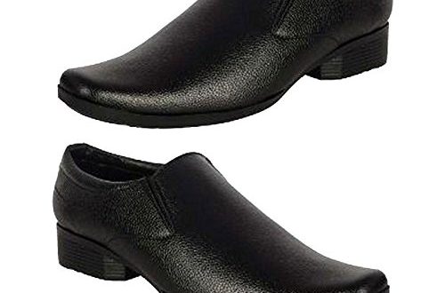 Men Office Shoes Black Color Leather Running Shoe - 8: Buy Online .