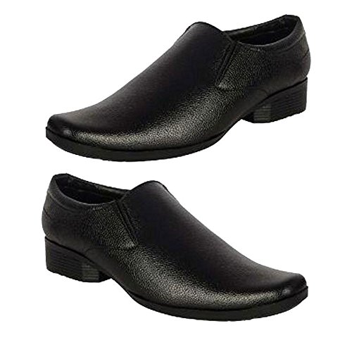 Men Office Shoes Black Color Leather Running Shoe - 8: Buy Online .