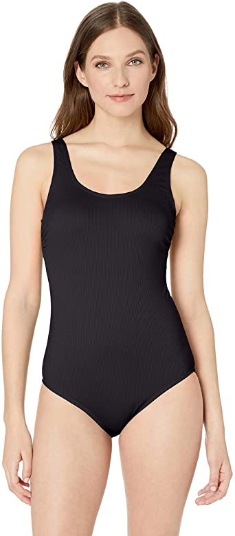 Catalina Ribbed One-Piece Swimsuit, Classic Bathing Suit, Women's .