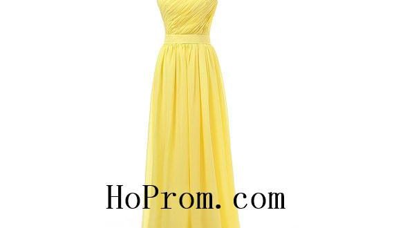 Light Yellow Prom Dress,One Shoulder Prom Dresses,Evening Dress .