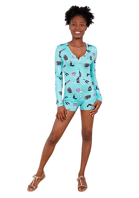 Women Romper Knitting Sleepwear Adult Onesie Pajama Wholesa