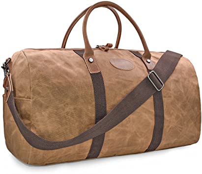 Amazon.com | Travel Duffel Bag Waterproof Canvas Overnight Bag .