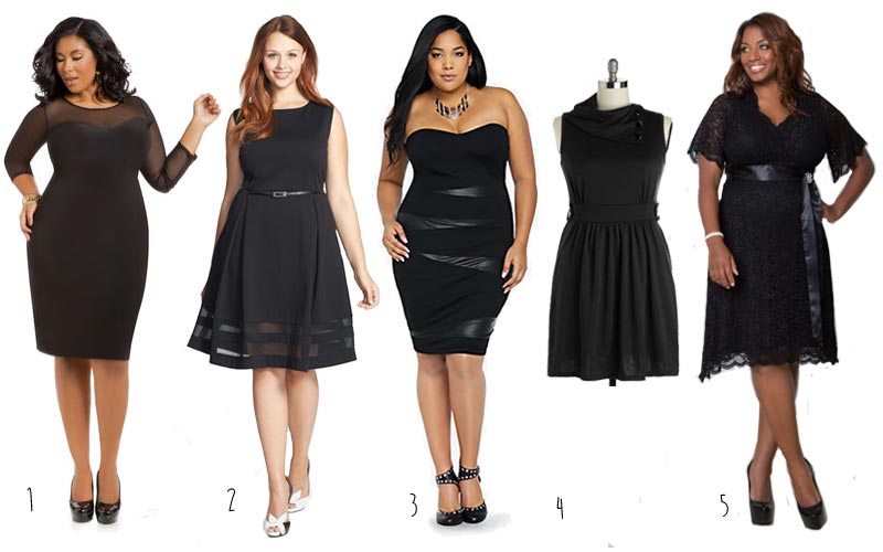 5 Plus Size Black Dress