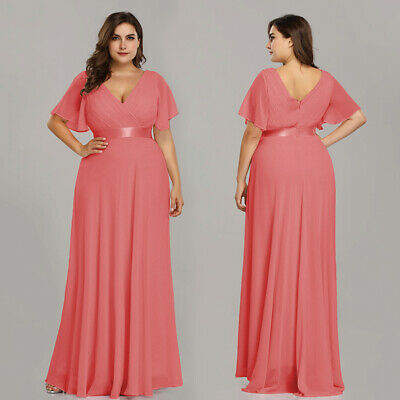 Ever-Pretty Long Plus Size Bridesmaid Formal Gown Ball Party .