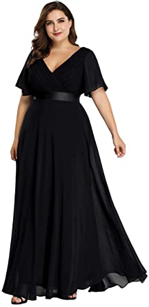 Alisapan Womens Plus Size Bridesmaid Dress Chiffon Long Formal .