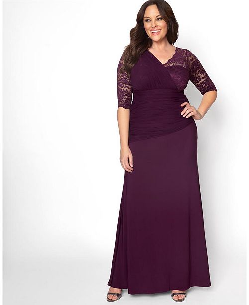 Kiyonna Women's Plus Size Soiree Evening Gown & Reviews .