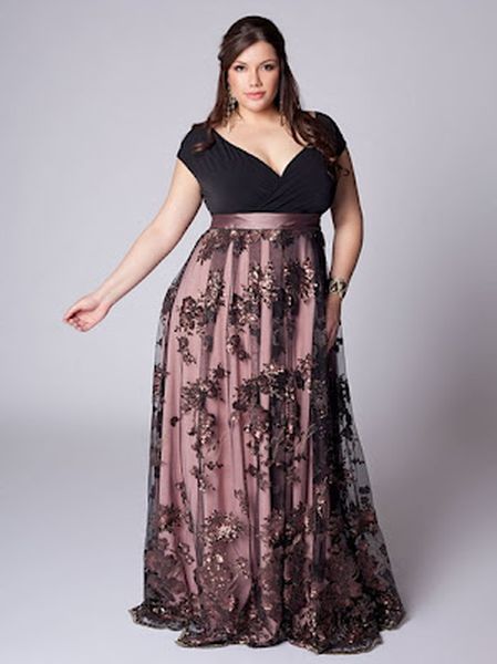 Formal-Evening-Dress-For-Plus-Size-Women.jpg (449×600) | Plus size .