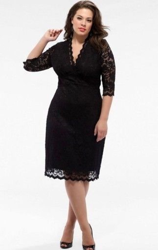 Plus Size Semi Formal Dresses | Plus size black dresses, Semi .
