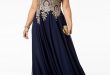 XSCAPE Plus Size Embroidered Gown & Reviews - Dresses - Wom