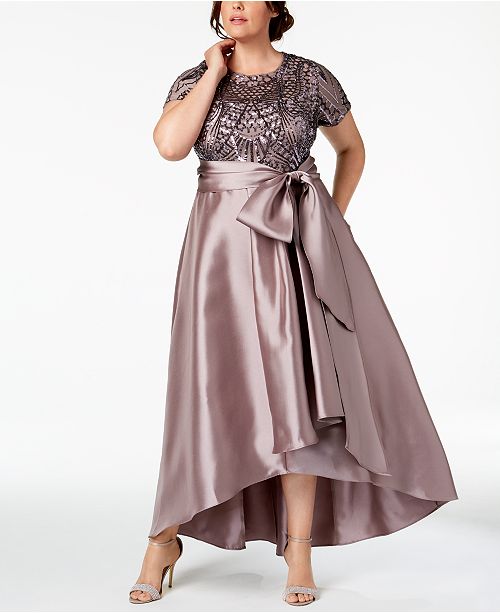 R & M Richards Plus Size High-Low Gown & Reviews - Dresses - Women .