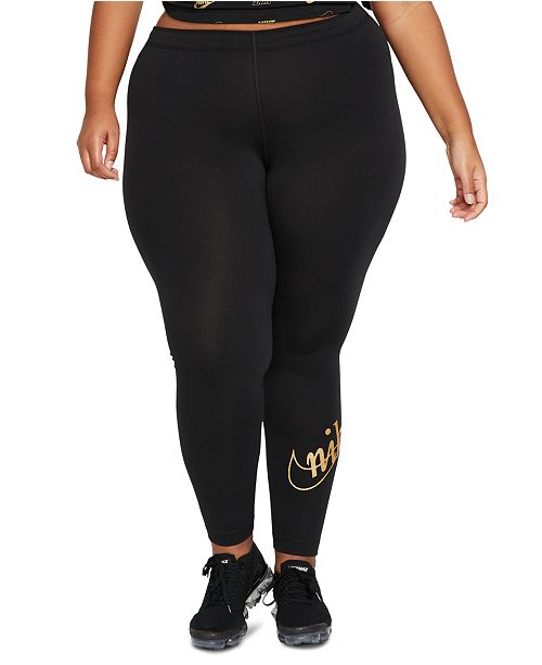 Nike Plus Size Glitter-Logo Leggings & Reviews - Pants & Leggings .