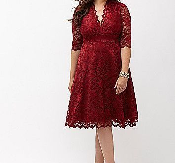 Plus Size Holiday Party Dress - Plus Size Lace Cocktail Dress .