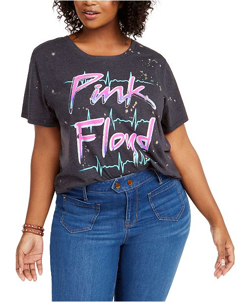 Love Tribe Trendy Plus Size Pink Floyd T-Shirt, Created for Macy's .