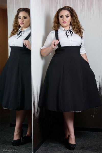 Jumper Circle In Black | Plus size skirts, Plus size fashion for .