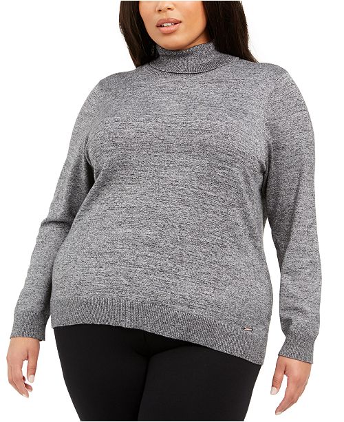 Calvin Klein Plus Size Turtleneck Sweater & Reviews - Sweaters .
