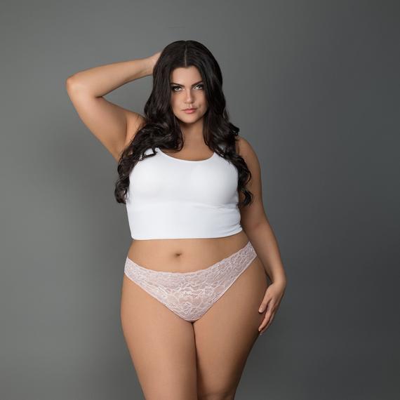 Lace Thong/ Plus size lingerie/Plus size panties/Plus | Et