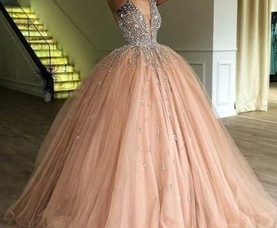 Tulle Simple Ball-Gown Sweep Train Prom Dresses #218657 - lalami