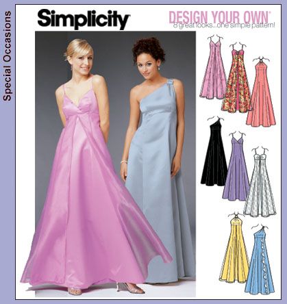 Simplicity 5096- Formal dress, Design your own | Prom dress .