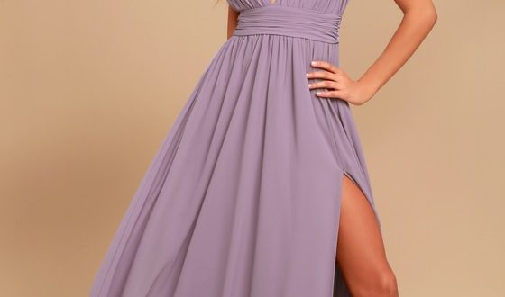 Heavenly Hues Dusty Purple Maxi Dress | Purple maxi dress .