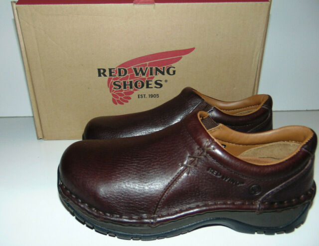 Red Wing 2322 Stichmax Aluminum Toe Safety Slip on Shoe Brown .