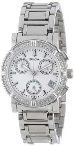 Relógio Bulova Women's 96R19 Diamond Chronograph Watch - Produtos .