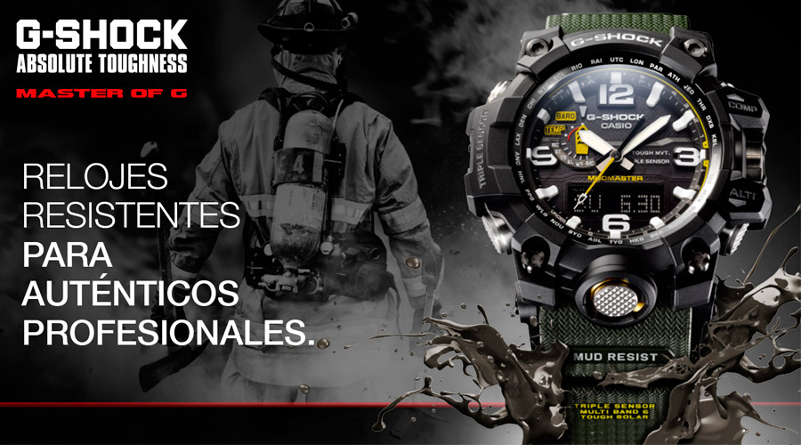 Official distributor of watches Casio G-Shock Premiun Mudmaster .