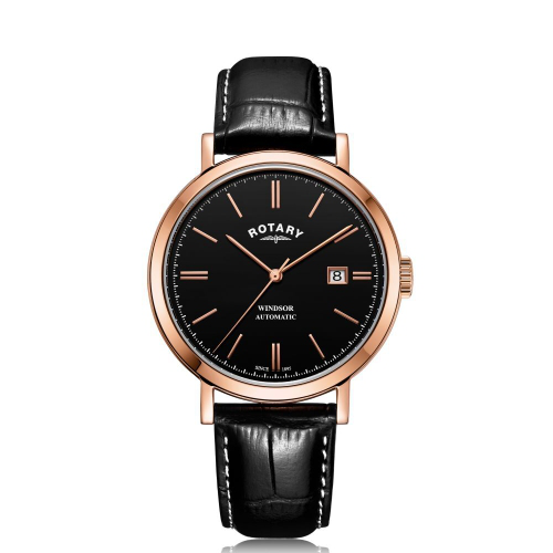 Rotary Watches Rose Gold Windsor Gents Automatic | ModeSe