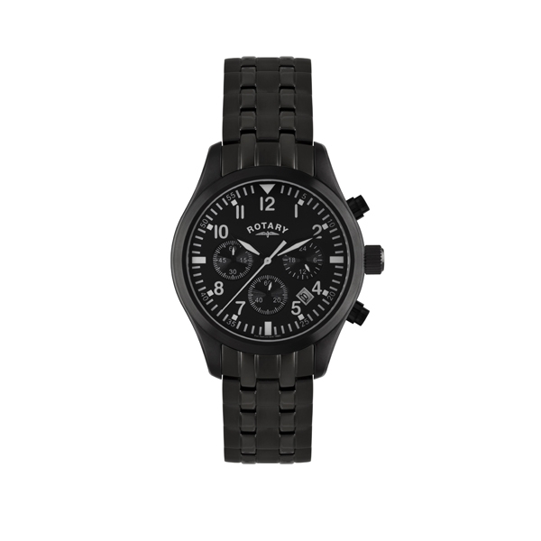 Rotary Watches Rotary Mens Black IP Watch GB02681/19| Jewellers A