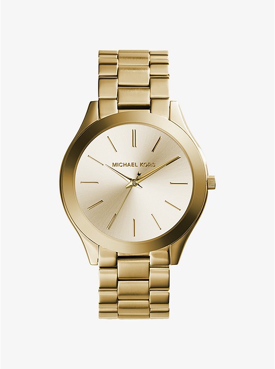 Slim Runway Gold-tone Stainless Steel Watch | Michael Ko