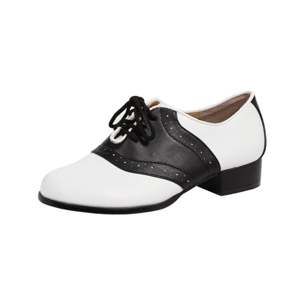 SummitFashions - Women's Saddle Shoes with 4 Eyelet Lace Up and 1 .