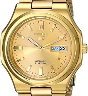 Amazon.com: Seiko Men's SNKK52 Seiko 5 Automatic Gold-Tone .