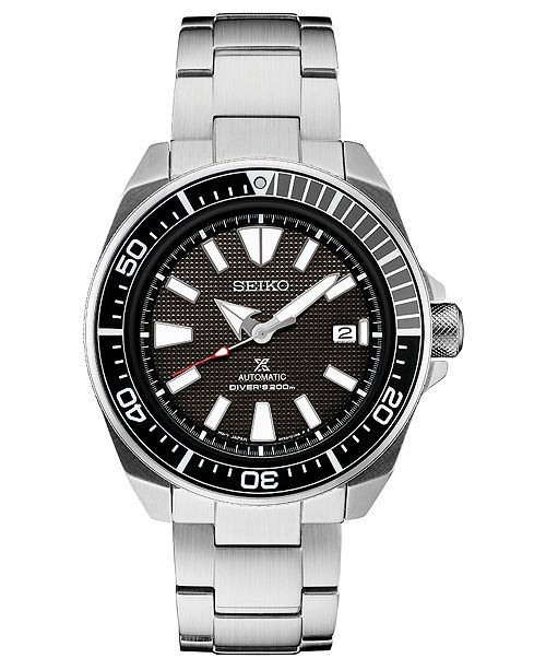 Seiko Men's Automatic Prospex Diver Stainless Steel Bracelet Watch .
