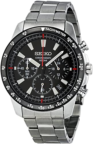 Amazon.com: Seiko SSB031 Men's Chronograph Stainless Steel Case .