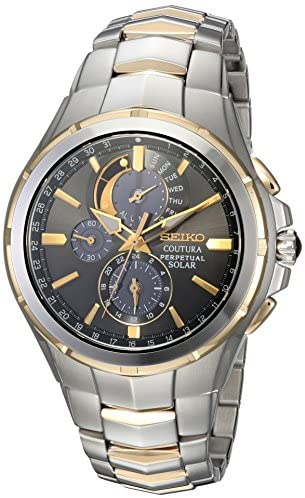 Amazon.com: Seiko Men's COUTURA Japanese-Quartz Watch with Two .